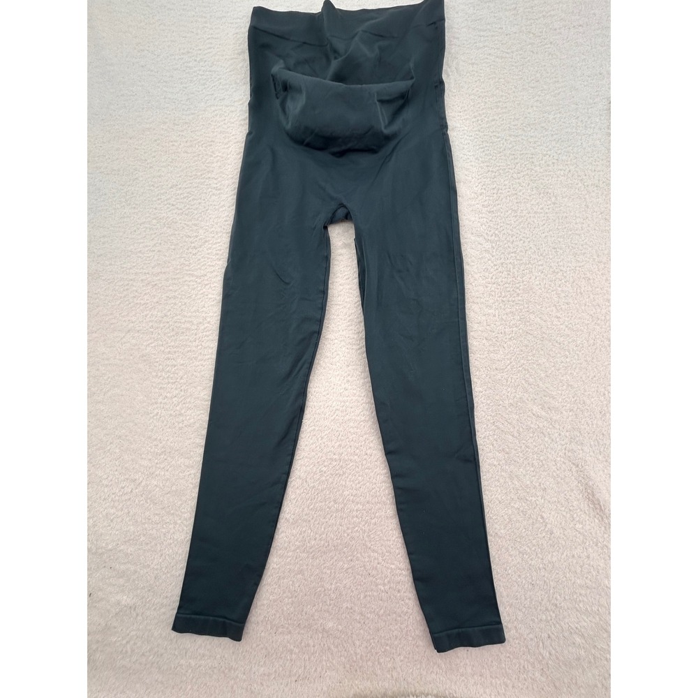 Blanqi Womens Maternity Belly Support Legging Black Size M High Waisted Seamless